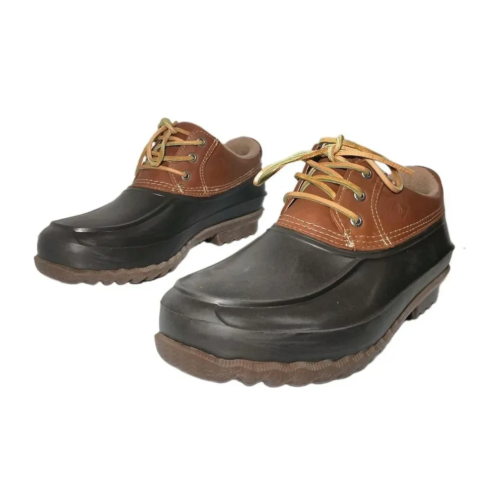 Sperry Top-Sider Duck Boots Mens 12M Brown Leather Low Cut Outdoors Workwear